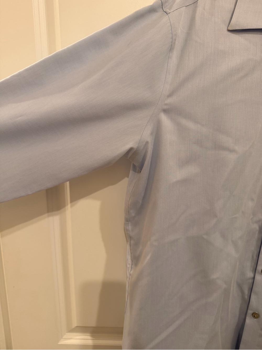 Calvin Klein Men's Pale Blue Long-Sleeve Dress Shirt - Picture 3 of 4